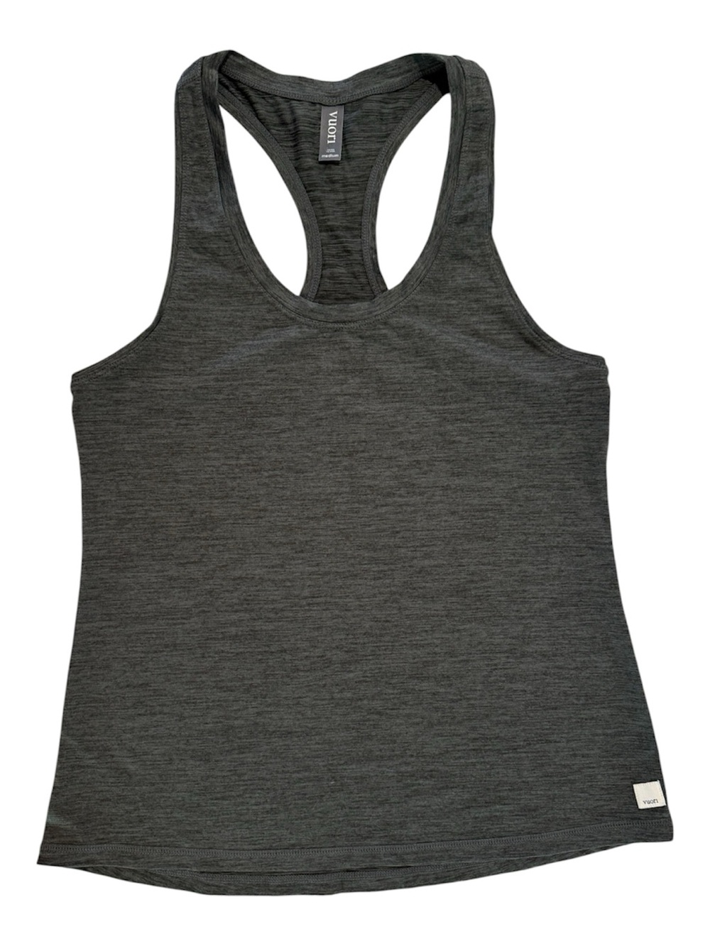 Vuori Energy Racerback Tank In Charcoal Heather Size Medium EUC